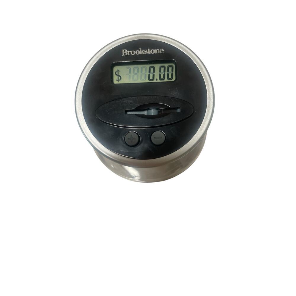 Brookstone Auto Count New Digital Coin Bank - Picture 5 of 8